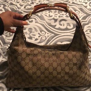 Authentic Gucci print Shoulder Bag